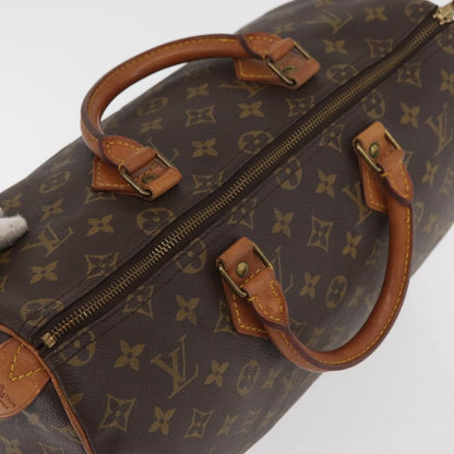 Louis Vuitton Speedy Handbag Monogram Canvas, Brown, Canvas, Handbag