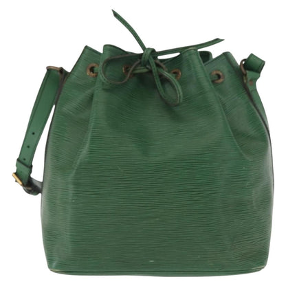 Louis Vuitton Petit Noe Handbag Epi Leather, GREEN, LEATHER, Shoulder bag
