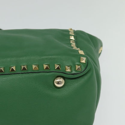 Valentino Garavani Rockstud Tote Soft Leather, GREEN, LEATHER, Tote bag