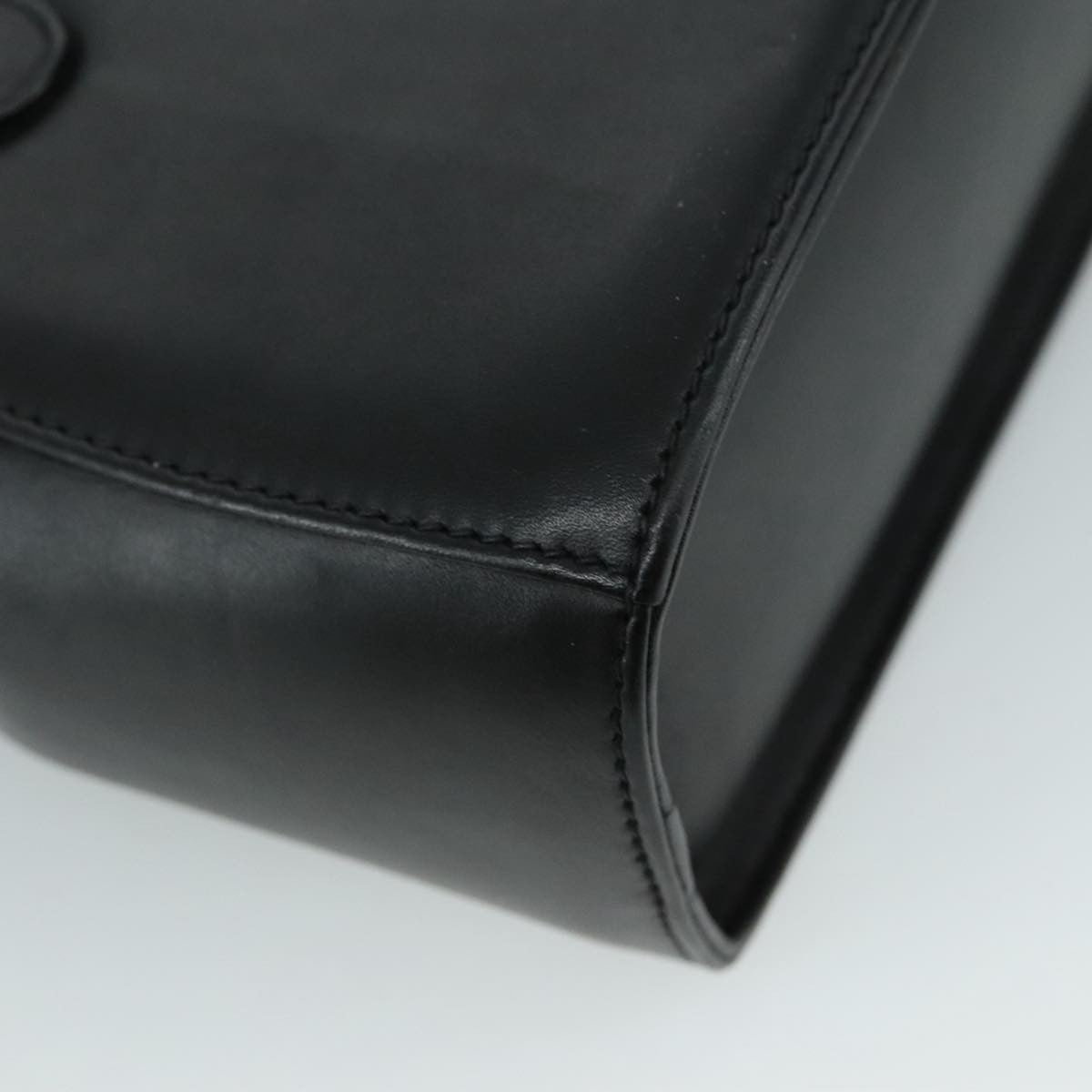 Salvatore Ferragamo Gancini handbag Leather, BLACK, LEATHER, Handbag