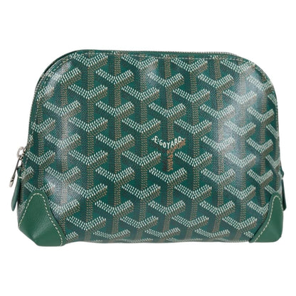 Goyard Vendome cosmetic pouch Canvas, GREEN, CANVAS, Clutche & pouche