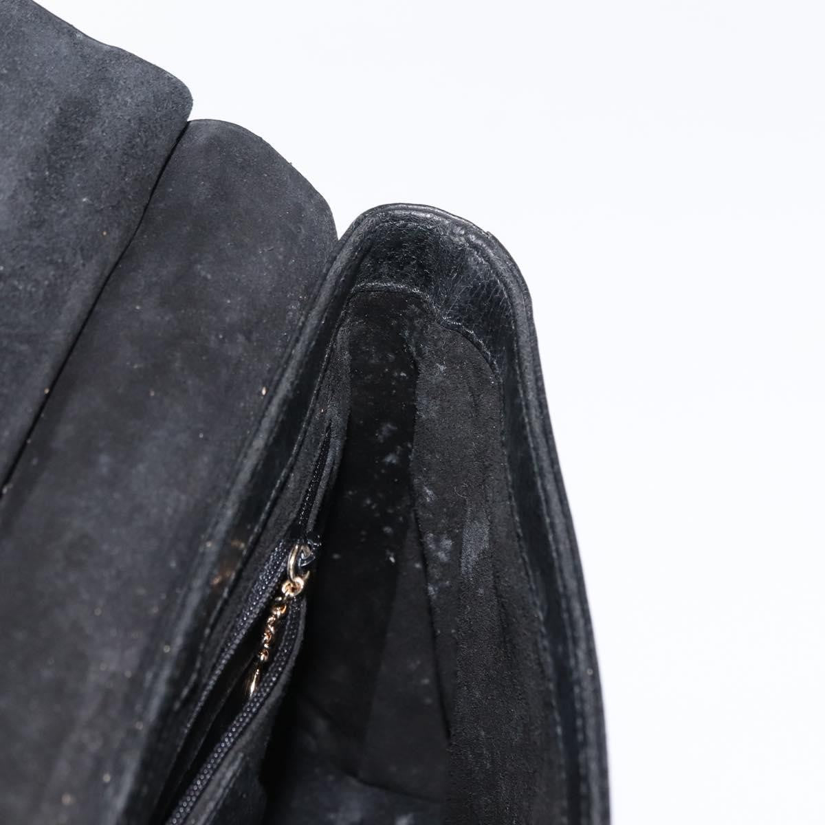 Gucci Vintage Bamboo Handle Bag Leather, BLACK, LEATHER, Handbag