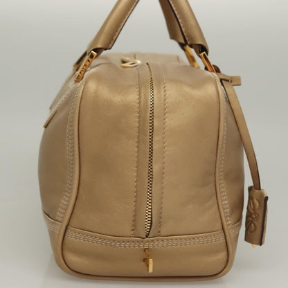 Loewe Amazona Bag Leather, GOLD, LEATHER, Handbag