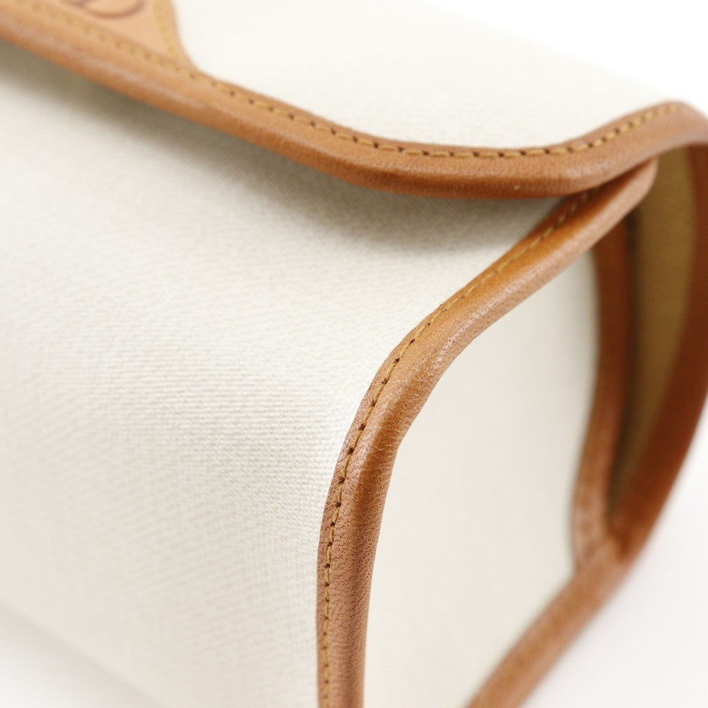 Christian Dior CD logo novelty pouch PVC, ECRU, PVC, Clutche & pouche