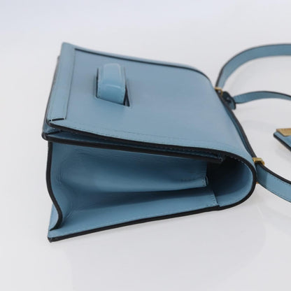 Loewe Barcelona Shoulder Bag Leather, BLUE, LEATHER, Shoulder bag