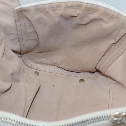 Salvatore Ferragamo Gancini Tote Leather, BEIGE, LEATHER, Tote bag