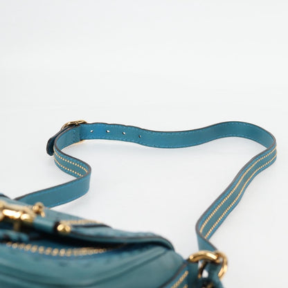 Gucci Snaffle Bit Crossbody Bag Leather, BLUE, LEATHER, Crossbody bag