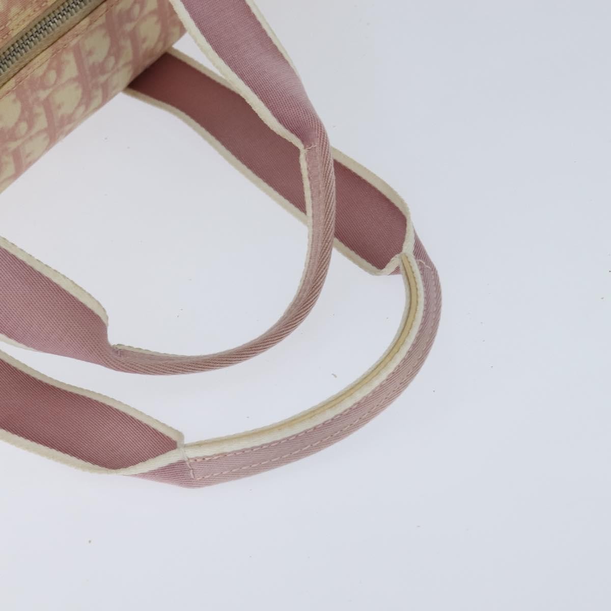 Christian Dior Vintage Trotter Boston Bag Diorissimo Coated Canvas, PINK, PVC, Handbag