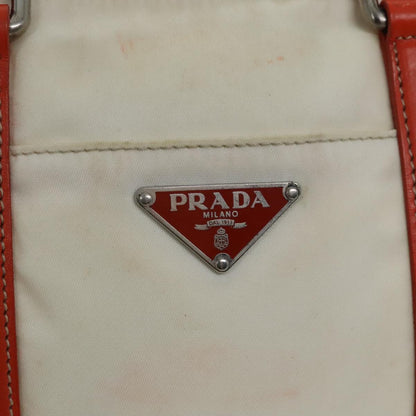 Prada Vintage Zip Handbag Tessuto, ECRU, NYLON, Handbag