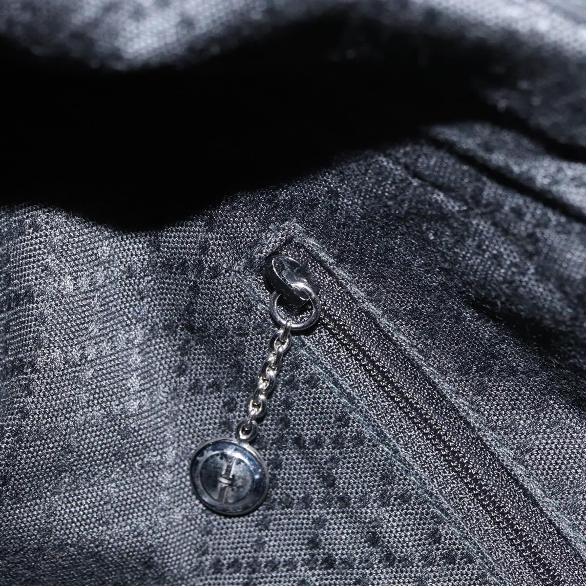 Gucci Vintage Bamboo Shoulder Bag Nylon, BLACK, CANVAS, Shoulder bag