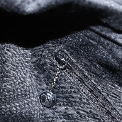 Gucci Vintage Bamboo Shoulder Bag Nylon, BLACK, CANVAS, Shoulder bag