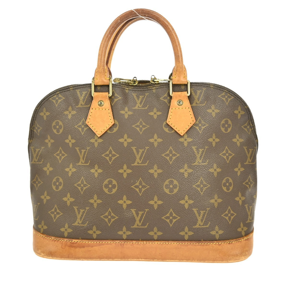 Louis Vuitton Alma Handbag Monogram Canvas, BROWN, CANVAS, Handbag
