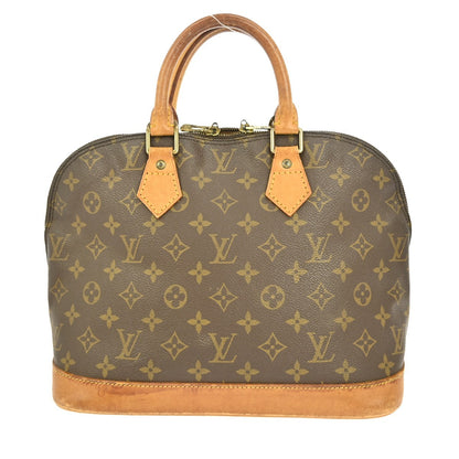 Louis Vuitton Alma Handbag Monogram Canvas, BROWN, CANVAS, Handbag
