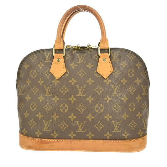 Louis Vuitton Alma Handbag Monogram Canvas, BROWN, CANVAS, Handbag