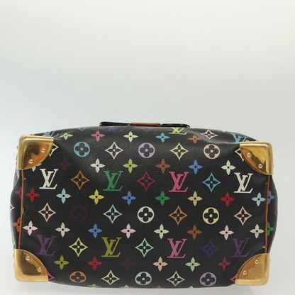 Louis Vuitton Speedy Handbag Monogram Multicolor, BLACK, CANVAS, Handbag