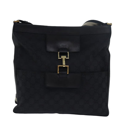 Gucci Vintage Jackie Shoulder Bag Canvas and Leather, Multicolour, Canvas, Shoulder Bag
