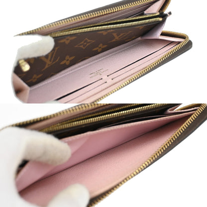 Louis Vuitton Clemence Wallet Monogram Canvas, BROWN, LEATHER, Wallets