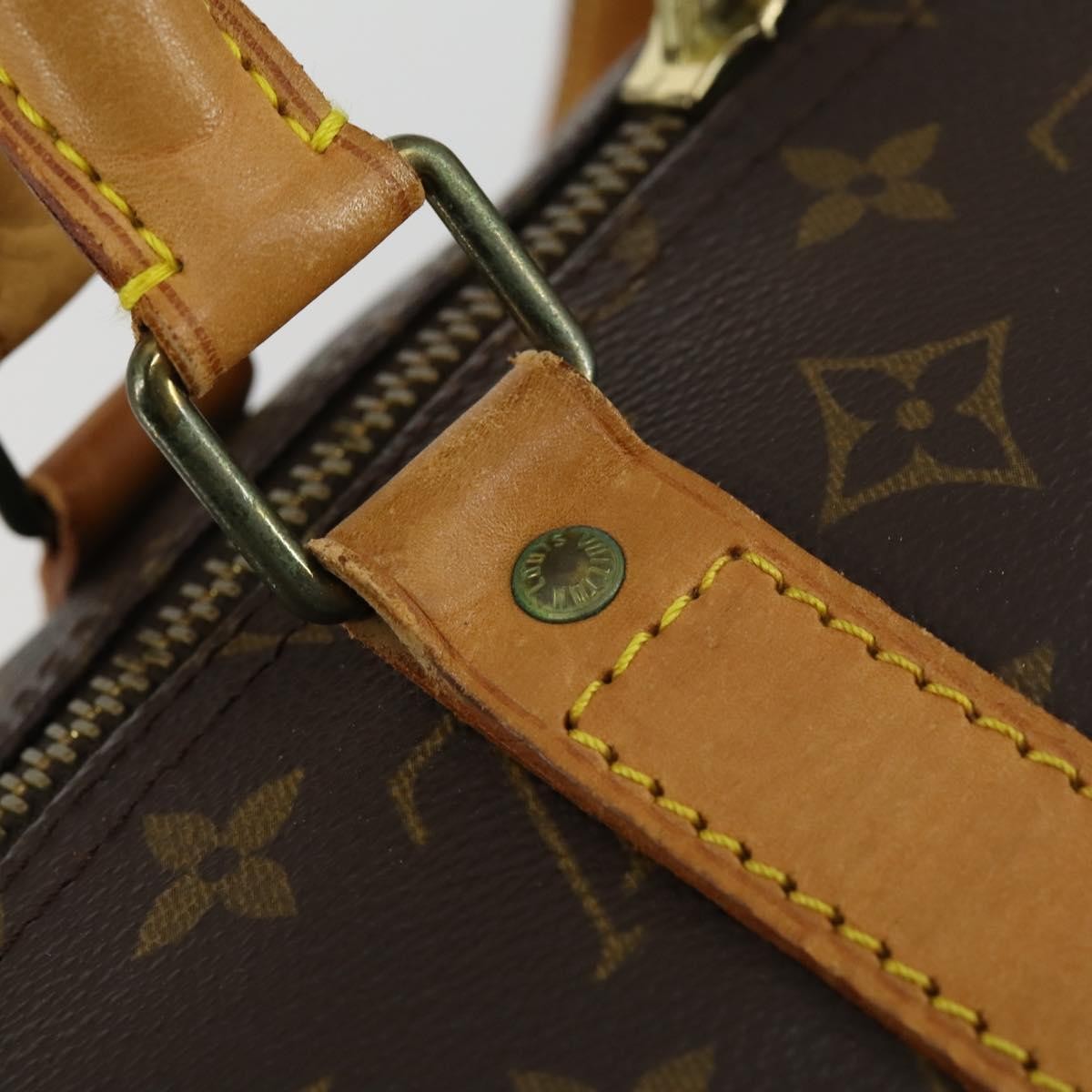 Louis Vuitton Keepall Bandouliere Bag Monogram Canvas, BROWN, CANVAS, Travel bag