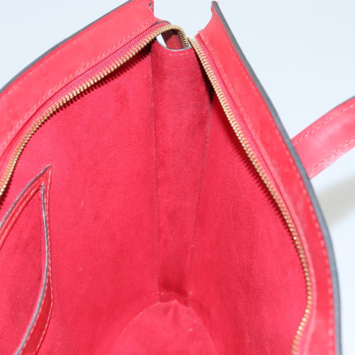 Louis Vuitton Saint Jacques Handbag Epi Leather, RED, LEATHER, Shoulder bag