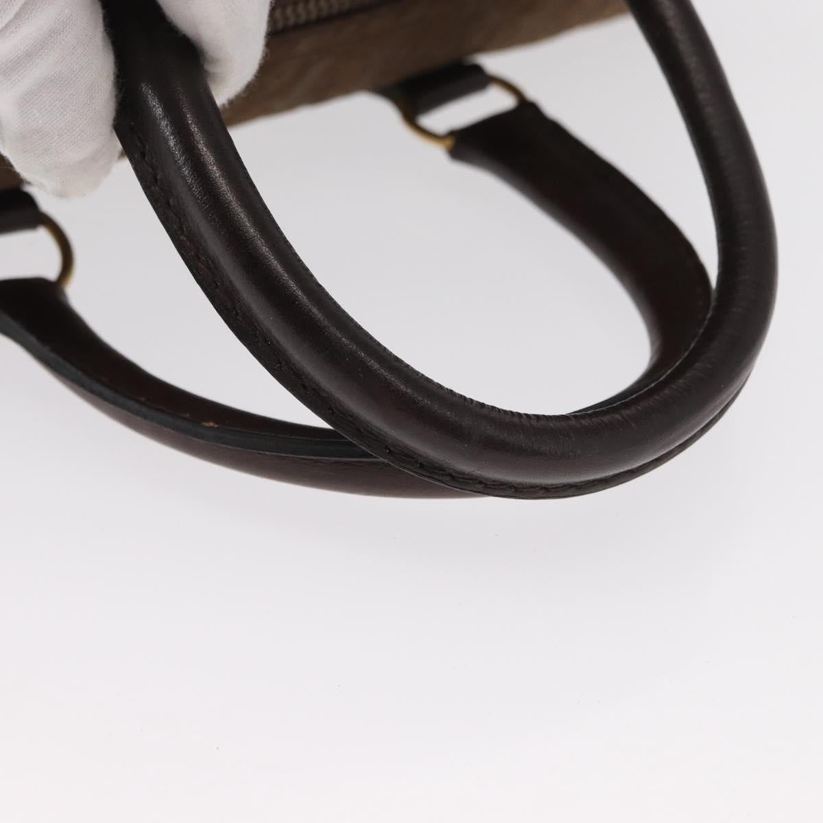 Christian Dior Vintage Trotter Boston Bag Canvas, BROWN, CANVAS, Travel bag