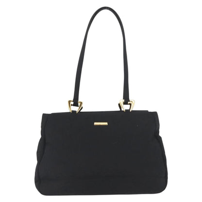 Saint Laurent Vintage Shoulder Bag Nylon, BLACK, NYLON, Tote bag