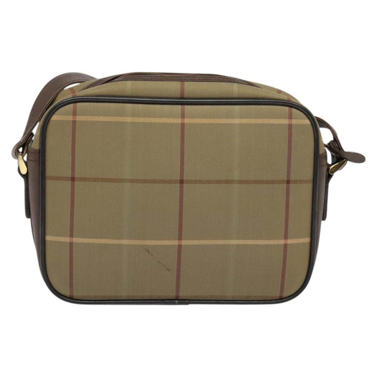 Burberry Nova check Shoulder bag Canvas, BEIGE, CANVAS, Shoulder bag