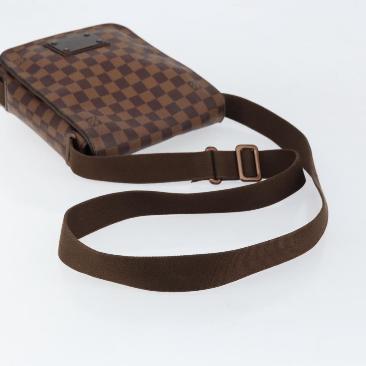 Louis Vuitton Brooklyn Handbag Damier, BROWN, CANVAS, Shoulder bag
