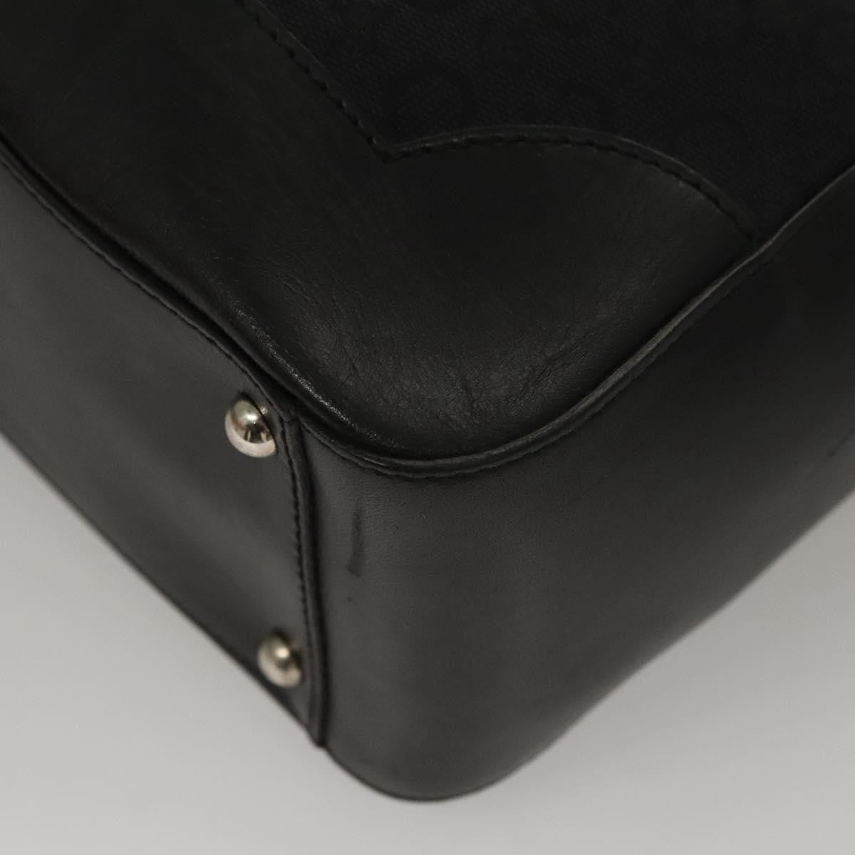 Celine C Macadam Handbag Canvas, BLACK, CANVAS, Handbag