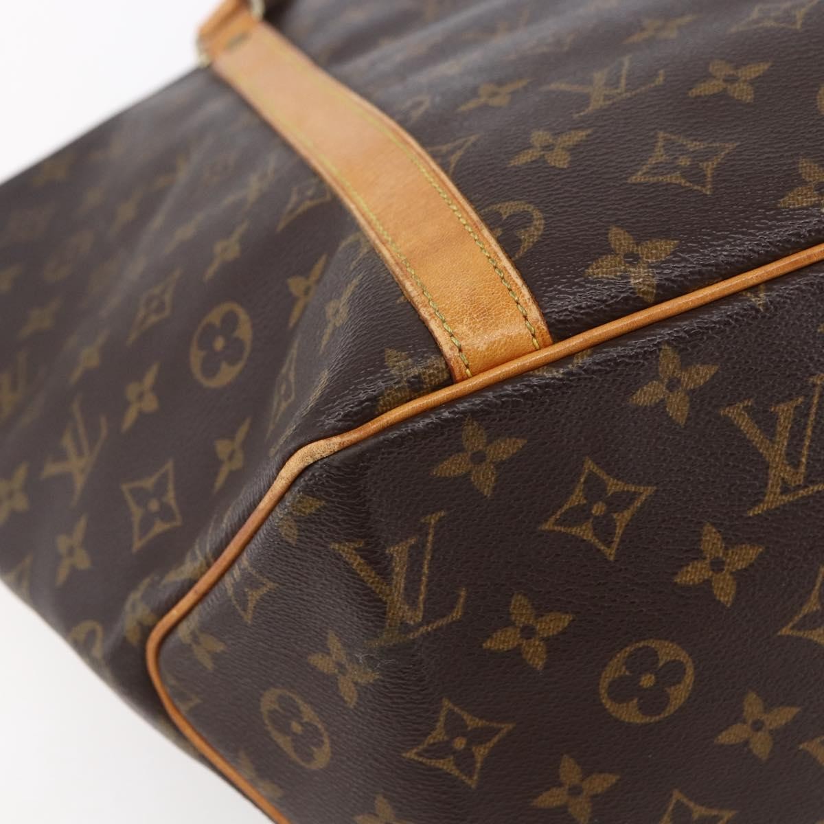 Louis Vuitton Shopping Sac Handbag Monogram Canvas, BROWN, CANVAS, Tote bag