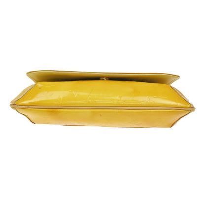 Louis Vuitton Thompson Street Handbag Monogram Vernis, Yellow, Patent Leather, Shoulder Bag
