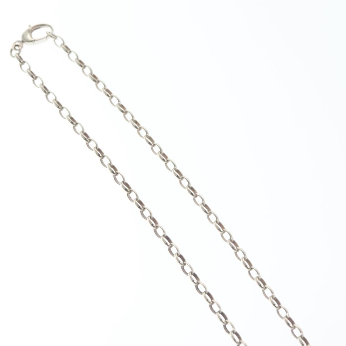 Gucci Engraved Interlocking G Chain Link Pendant Necklace Sterling Silver, SILVER, SILVER, Necklace
