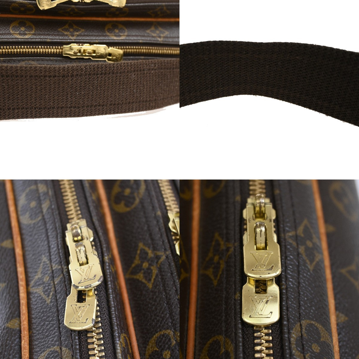 Louis Vuitton Reporter Bag Monogram Canvas, BROWN, CANVAS, Crossbody bag