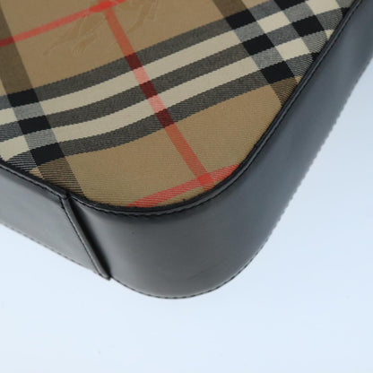 Burberry Nova check Shoulder bag Canvas, BEIGE, CANVAS, Shoulder bag
