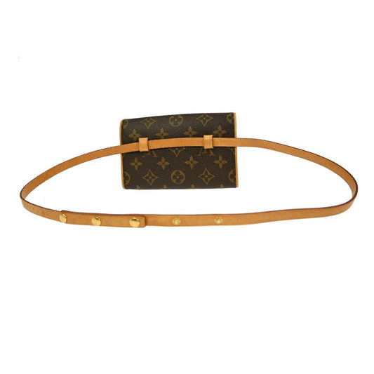 Louis Vuitton Florentine Waist Bag Monogram Canvas, BROWN, CANVAS, Clutche & pouche