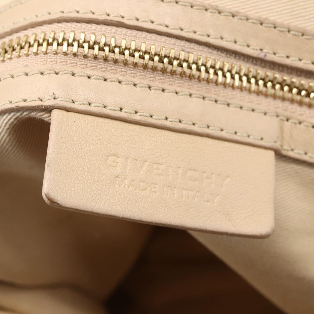 Givenchy Nightingale Satchel Leather, ORANGE, LEATHER, Handbag