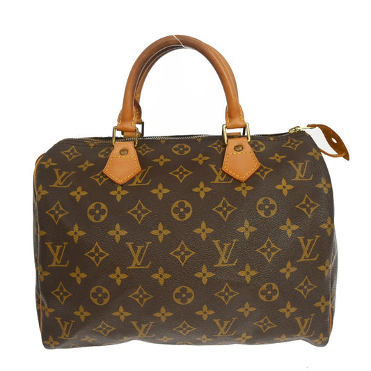 Louis Vuitton Speedy Handbag Monogram Canvas, Brown, Canvas, Handbag