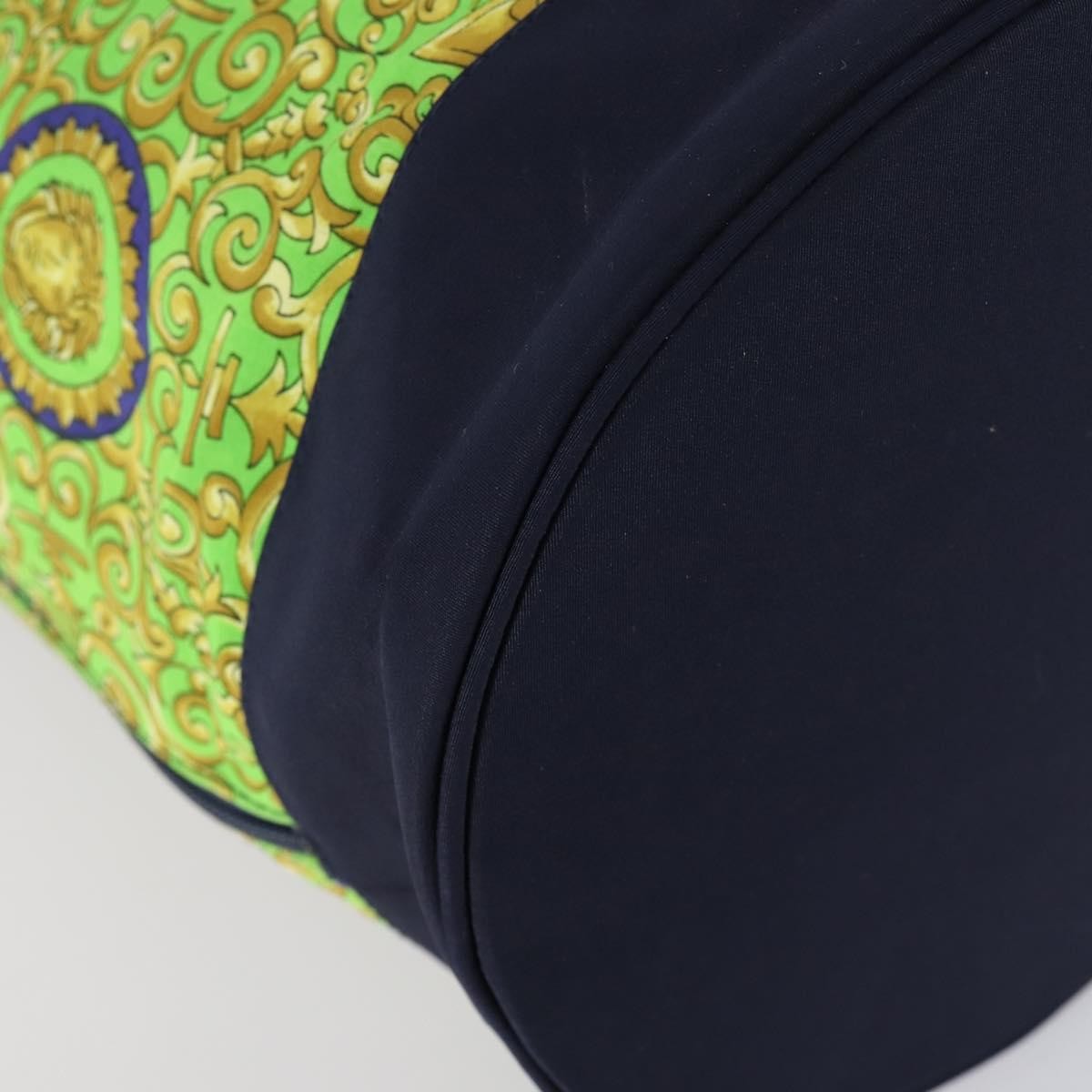 Versace Vintage Shoulder Bag Cotton, GREEN, COTTON, Shoulder bag