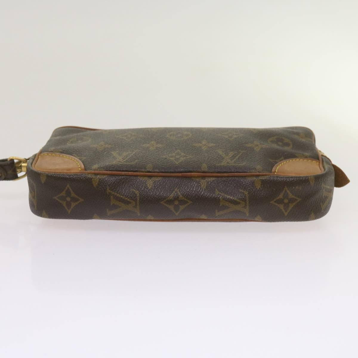 Louis Vuitton Marly Dragonne Clutch Monogram Canvas, BROWN, CANVAS, Clutche & pouche