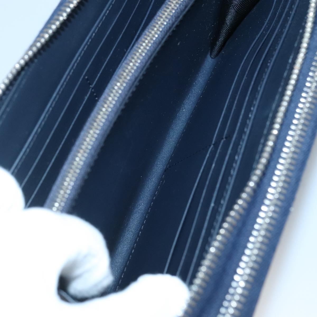 Burberry Reeves Double Zip Organizer Wallet Leather, NAVY, LEATHER, Wallets