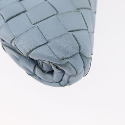 Bottega Veneta The Pouch Intrecciato Nappa, BLUE, LEATHER, Clutche & pouche