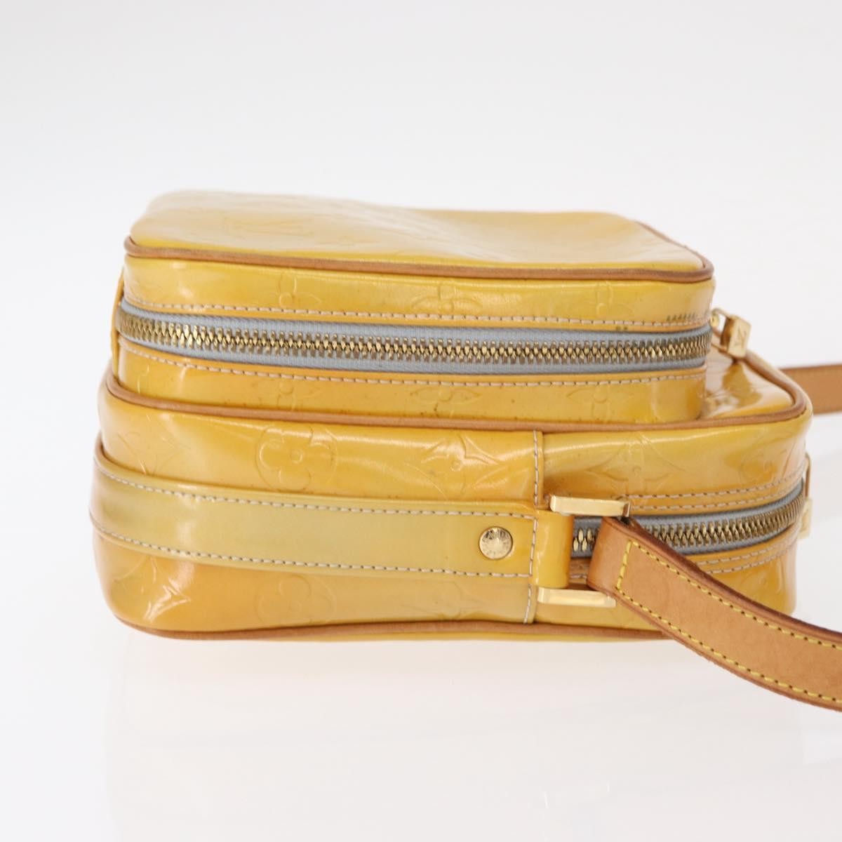 Louis Vuitton Wooster Handbag Monogram Vernis, YELLOW, PATENT_LEATHER, Shoulder bag