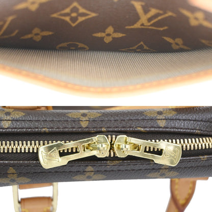 Louis Vuitton Trouville Handbag Monogram Canvas, Brown, Leather, Handbag