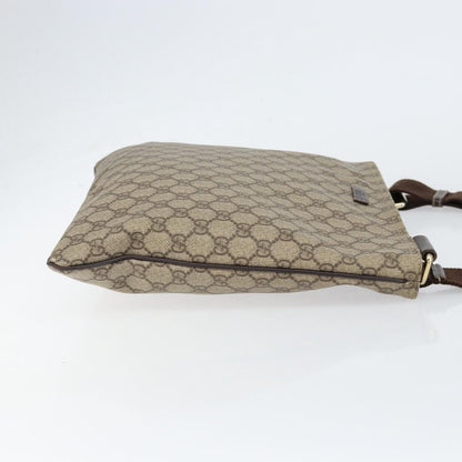 Gucci Flat Messenger Bag GG Canvas, BEIGE, CANVAS, Shoulder bag
