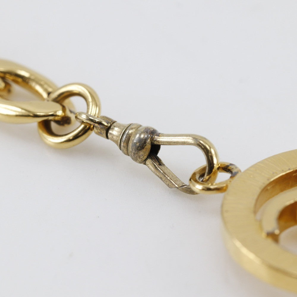 Chanel Vintage CC Chain Belt Metal and Leather, GOLD, GOLD_PLATED, Belts