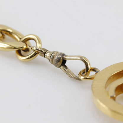 Chanel Vintage CC Chain Belt Metal and Leather, GOLD, GOLD_PLATED, Belts