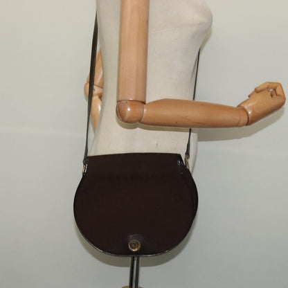 Christian Dior Vintage Trotter Flap Shoulder Bag Canvas, BROWN, CANVAS, Shoulder bag