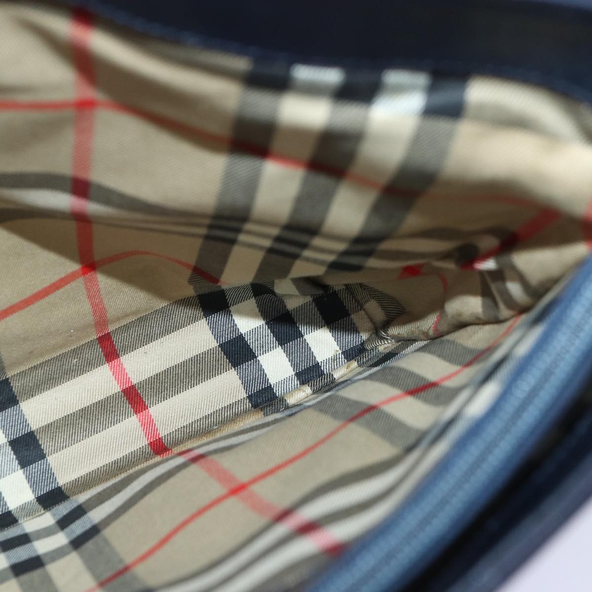 Burberry Vintage Shoulder Bag Nylon, NAVY, NYLON, Shoulder bag