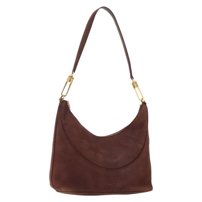 Bvlgari Medallion Frame Shoulder Bag Leather, BROWN, LEATHER, Shoulder bag