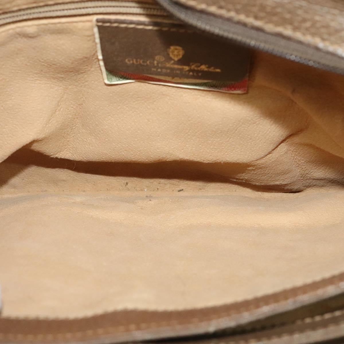 Gucci Vintage Shoulder Bag GG Coated Canvas, BEIGE, PVC, Shoulder bag