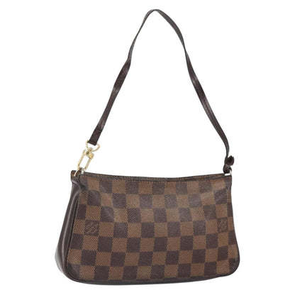 Louis Vuitton Navona Pochette Accessoires Damier, BROWN, CANVAS, Clutche & pouche